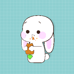 The rabbit eat carot