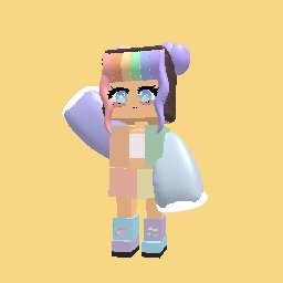 rainbow color cute girl ૮ ˶ᵔ ᵕ ᵔ˶ ა