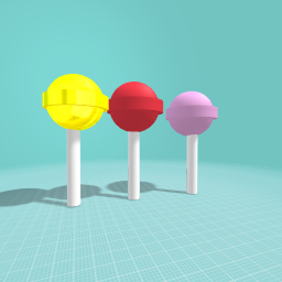 Lemon, Apple and strawberry flavoured Chupa Chupas