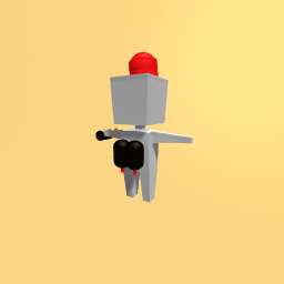 Jet pack with blaster and a helmet