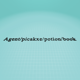 agent/pickaxe/potion/book