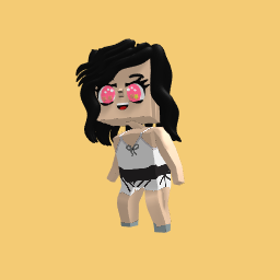 Girl at the pool with pool shoes