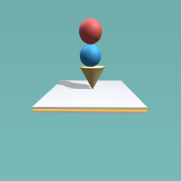 Red and blue flavoured icecream