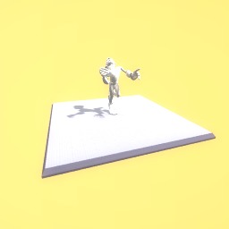 The running white guy...