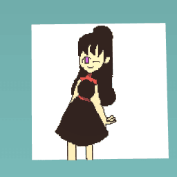 Gurl in a black dress