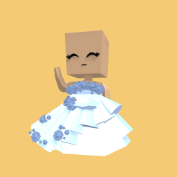 Light blue shiny dress xD