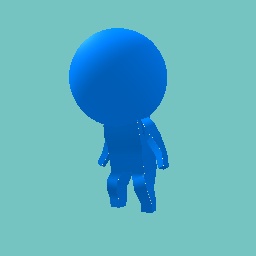 Blue stickman