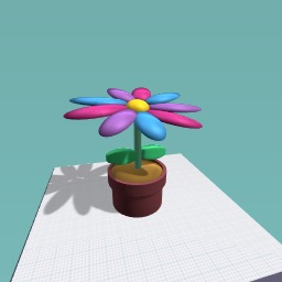 Flower with leaves