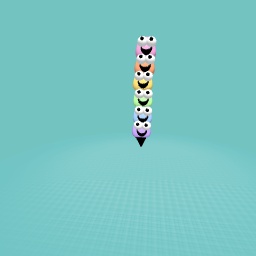 Pastel Rainbow Stacking Blob Pen