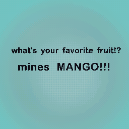 what's your favorite fruit!!?