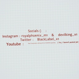 My Socials (: