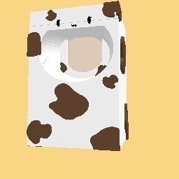 chocolate cow milk w/ choco cow milk hat & choco cow milk costume