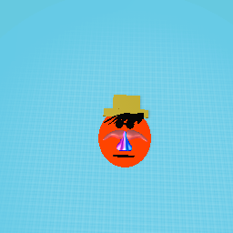 Weird moustache,hat man