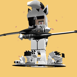 Black and white wolf