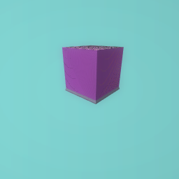 Giant purple cube