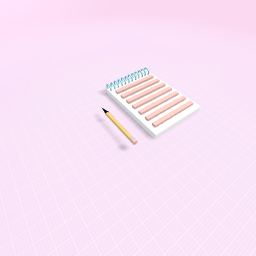 Note book and pen