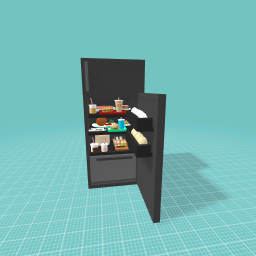 Fridge with foood