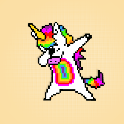 ✨ A dabbing unicorn✨