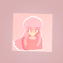 Pastel strawberry anime girl