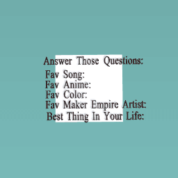 Answer them :)