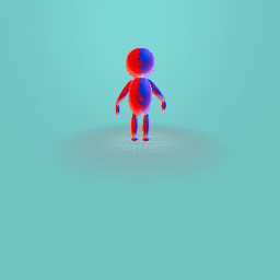 Glitched figure