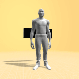 Human with a big Head