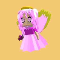 Super Cool Pink Angel Girl