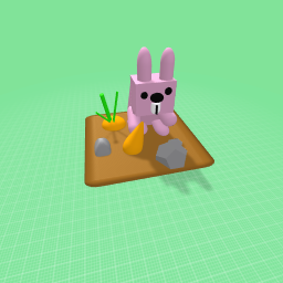 Rabbit in a garden
