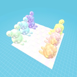 Big picnic rainbow teddy bear