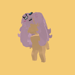 Cute light purple Kuromi hair