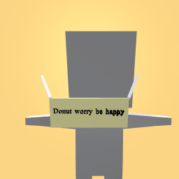 Donut worry be happy mask