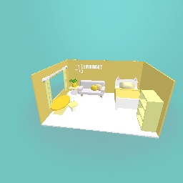 Yellow Bedroom! (LemonKat's bedroom)