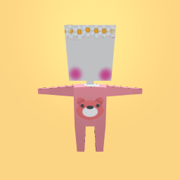 Pink bear oneise