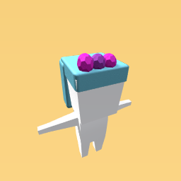 Blue hair with gem head band