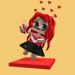Red Cheerleader! Go Red!