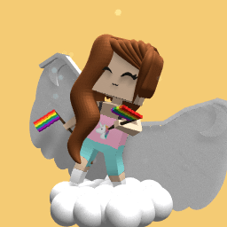 Cute rainbow angle outfit