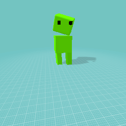 Creeper with no mouth and arms