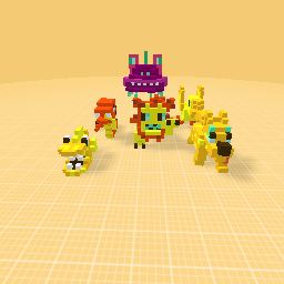 The alein and dinosour