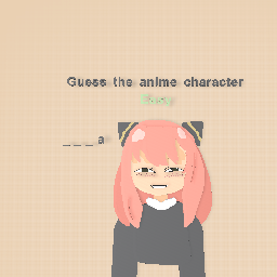 Guess the anime character pt1