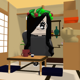 Girl with cute setting