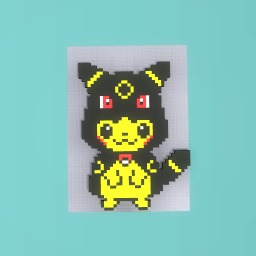 Pikachu with umbreon hoodie