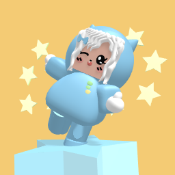 Cat space blue