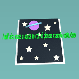 Space merch coming at 50 followers