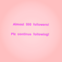 Almost 500 followers!