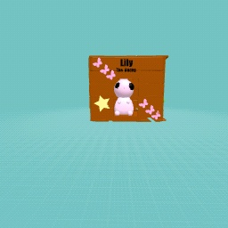 Lily in her bunny hut