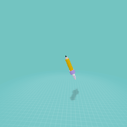 Rocket pencil topper