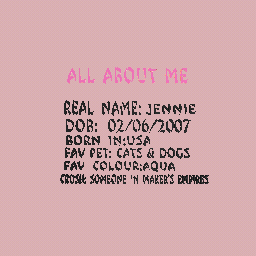 All about me