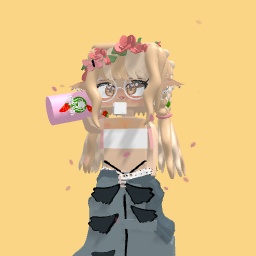 Flower and cutesy girl❤️