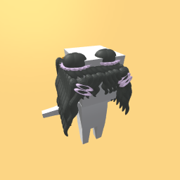 black hair/buns/clips