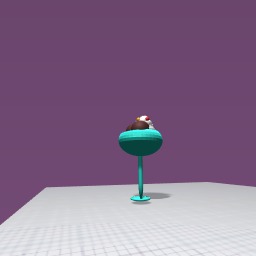 chocolate- ice with wipped cream